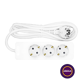 Üçlü Topraklı Grup Priz Kablolu - 3 Metre