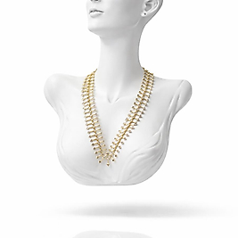 Xuping VİP  Çift Renk Oklu Tam Tur Kolye