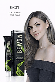 BEWON SAÇ BOYASI 100 ML (6-21 KOYU KUMRAL İRİZE KÜLLÜ)