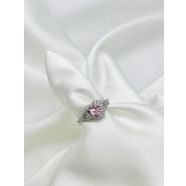 Çelik Silver Pembe Kalp Yüzük