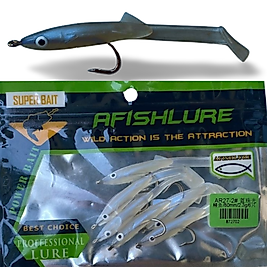 Afishlure 3 gr 6 cm Silikon Yem 6 adet (Full Glow)