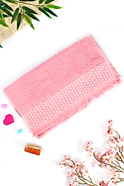 EL-Yüz-Havlusu-EKO-Efsun Saçaklı Hasır-Pembe-enex life