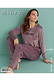 Gül Kurusu Kadife Pijama Takımı