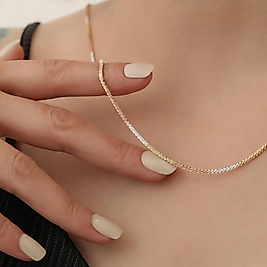 925 Ayar Gümüş Italyan Model Üç Renkli Altın Rose Gümüş Renk Spiral Model Tasarım Zincir