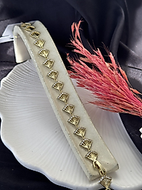 Yelpaze model 14k gold Xuping bileklik