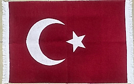 Türk Bayrağı Kilim Dokuma 60x90 Cm Çift Taraflı