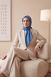 Düz Kristal Kumaş Eşarp - Kaymaz, Şık, Tok Duran | Günlük & Abiye Uyumlu