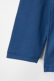 Erkek Çocuk Uzun Kollu Bisiklet Yaka "Talha Bin Ubeydullah"  Baskılı Tişört Mevsimlik Pamuklu