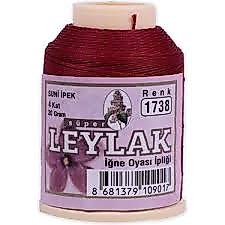 1738 - leylak suni ipek 20gr oya ipi