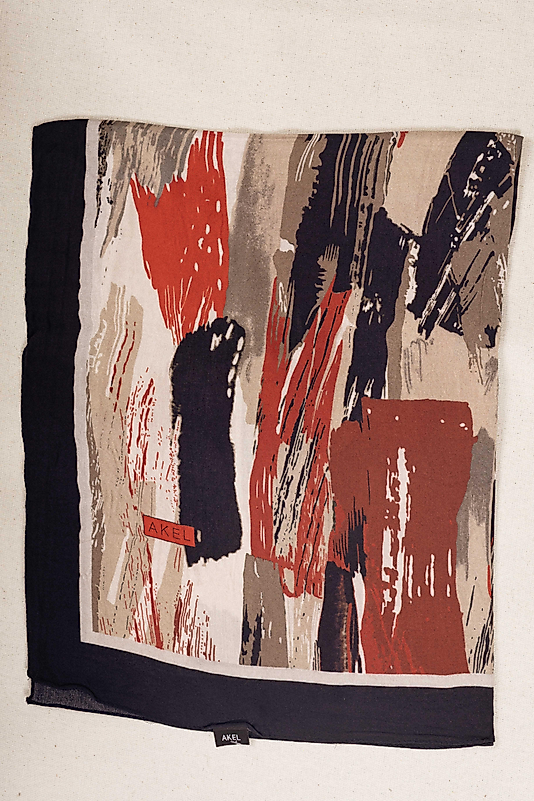 FLOOR İPEK ŞAL İTALYAN DİKİŞİ DESEN-4