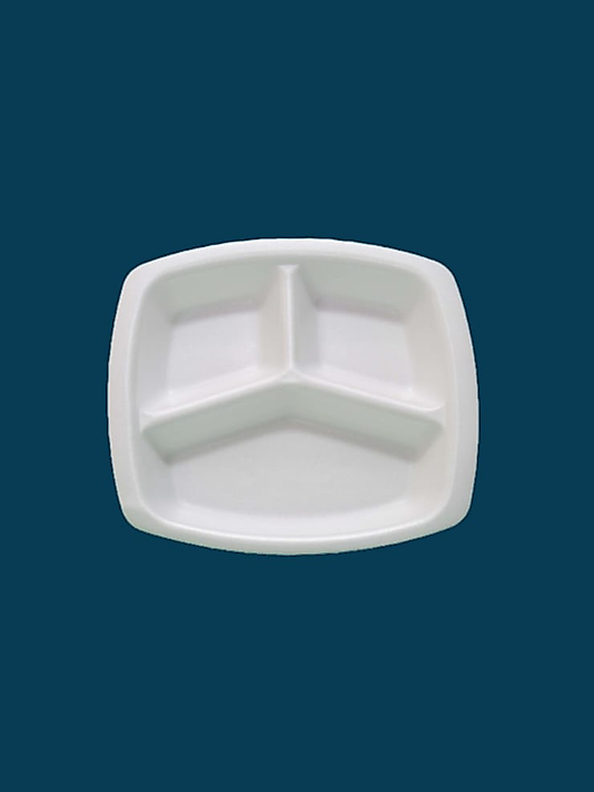 3 Gözlü Kapaksız Tabldot Köpük 200 ADET ( KDV DAHİL )