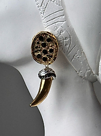 Gold Fil Dişi Küpe