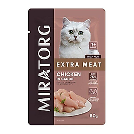 Miratorg Sterilised Gravy Kısırlaştırılmış Tavuklu Kedi Yaş Maması 80 Gr