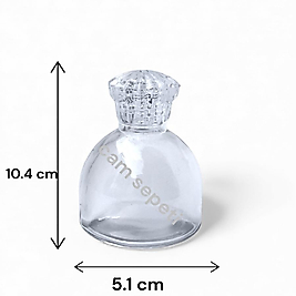 50 CC PİRAMİT CAM KOLONYA ŞİŞESİ