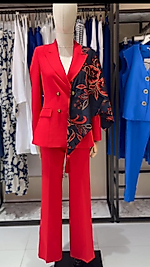 LADY GINA KUŞAKLI CEKET ATLET BELİ LASTİKLİ TAKIM BEJ