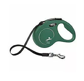 Flexi Classic Yeni Otomatik Şerit Köpek Gezdirme Tasması 5 Metre. M Beden Haki