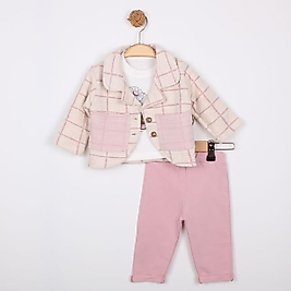 KARDELYA BEBE JAKARLI KIZ BEBEK 3 LÜ TAKIM