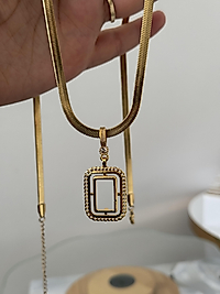 Gram altın uyumlu taşsız İtalyan zincir kolye