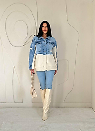 kot ve örme karışık gömlek