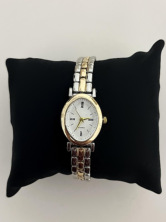 Gold-Silver Oval Saat