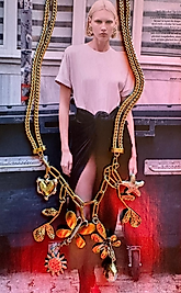 Vintage Kelebek Özel Tasarım Kolye