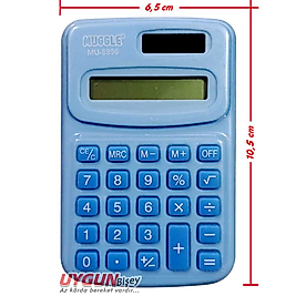 Muggle Renkli Hesap Makinası - Cep Boy - Mavi