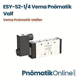 ESY-5/2-1/4 | Vema Pnömatik 1/4" - 5/2 Tek Bobin Valf