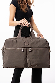 NEMO BAGS Vizon Seyahat Çantası, Orta Boy, Valiz Askılı Bavul, Klinkır Su Geçirmez Kumaş Spor Çantası, 46x30cm