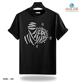 Motorcu Tarzı Baskılı Oversize Unisex Tişört