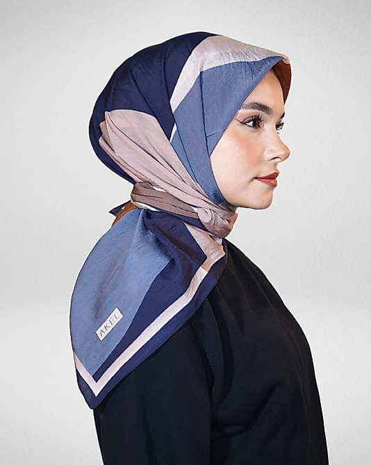 Spring Eşarp Yeni Desen Geometrik Desen