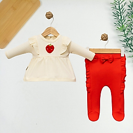 Çilek Desen Yenidoğan Takım