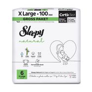 Sleepy Natural Gross Paket Bebek Bezi 6 Numara Xlarge 100 Adet