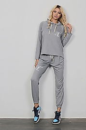 Kapüşonlu Bilek Kısmı Lastikli Spor Eşofman Takımı