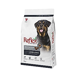 Reflex Kuzu Etli ve Pirinçli Orta ve Büyük Irk Yetişkin Köpek Mama (3 kg)