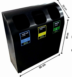 Geri Dönüşüm Çöp Kovası Boyalı İç Kovalı ( KDV DAHİL )