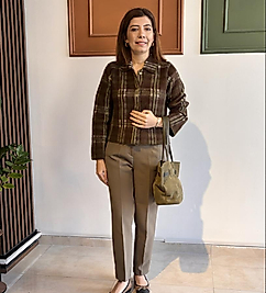 Yakalı ceket çıt çıt düğmeli