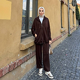 Modal Oysho eşofman takımı/kahverengi