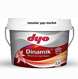 Dyo Dinamik Silikonlu Dış Cephe Boyası  2,5 LT renk seçiniz kartepe 0142