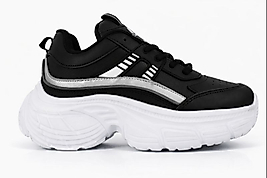 Kadın Ortopedik Yüksek Taban Spor Ayakkabı.