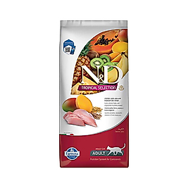 N&D Tropical Selection Tavuk Etli ve Tropikal Meyveli Yetişkin Kedi Maması (10 kg)