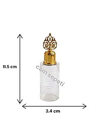 50 cc Yatay Çizgili Plastik Şişe tuğra kapaklı
