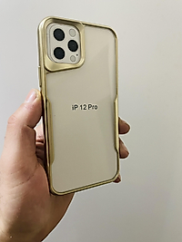 İphone 12 - 12 Pro Uyumlu Silikon Gold Telefon Kılıfı
