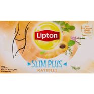 Lipton Slim Plus Kayısılı Bardak Poşet Bitki Çayı 20'li 36 gr