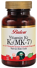 VİTAMİN K2 (MK-7) D3 450 mg 60 kapsül