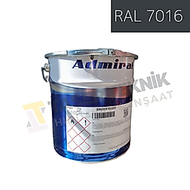Admiral Endüstriyel Rapid Yarımat Sonkat Boya RAL 7016 (15 KG)