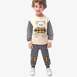 Erkek Çocuk 2-5 Yaş Ekose Alt Üst İkili Takım