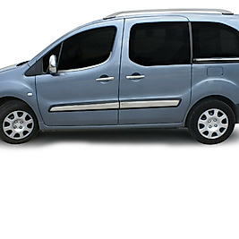 Citroen Berlingo Krom Yan Kapı Çıtası (4prç) 2008 ve Üzeri P.Çelik