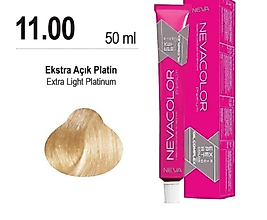 NEVACOLOR EKSTRA AÇIK PLATİN SAÇ BOYASI 11.00 NUMARA