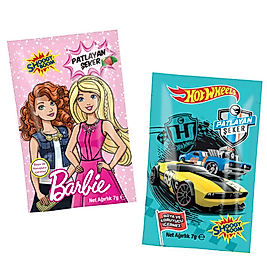 BARBIE & HOT WHEELS PATLAYAN ŞEKER 2*7 G