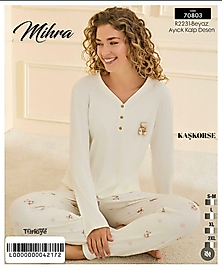 MİHRA KAŞKORSE PİJAMA TAKIMI